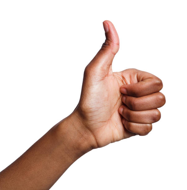 istock African-american hand making thumb up gesture 922876680