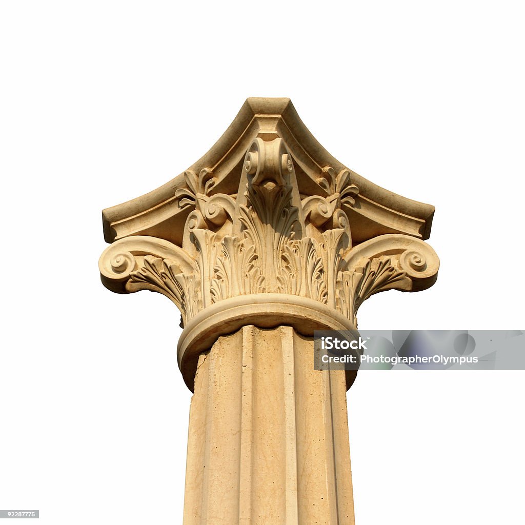 Ionic isolated column  Ionic Stock Photo