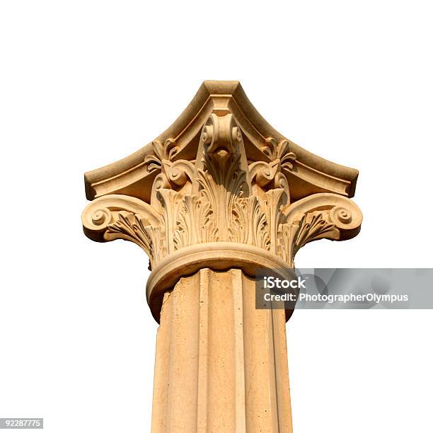 Ionic Isolated Column Stock Photo - Download Image Now - Ionic, Ancient, Architectural Column