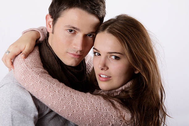 istock fashion models as couple hugging 92287794
