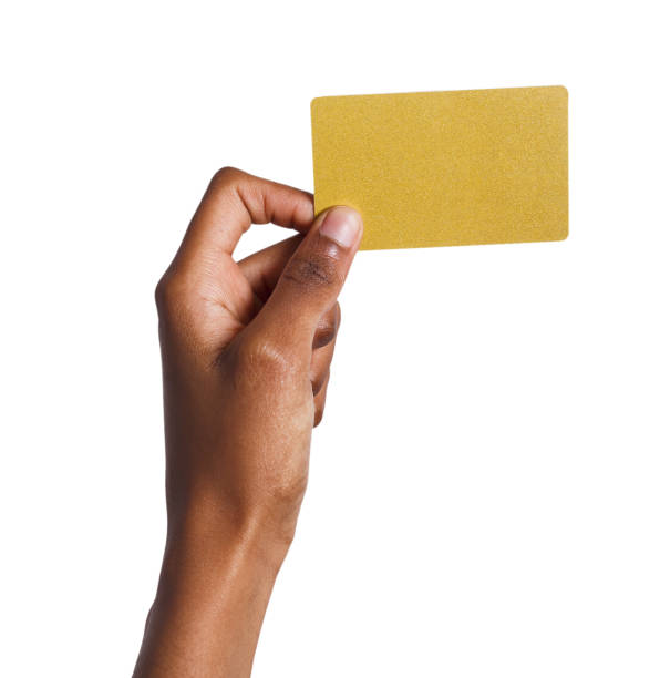 istock Closeup of female hand holding plastic card 922879080