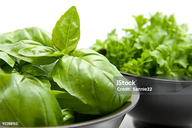 Basil And Parsley Stock Photo - Download Image Now - Basil, Color Image, Herb