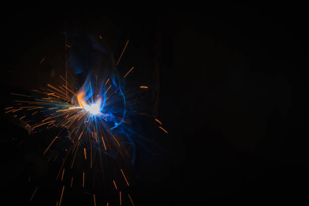 istock SMAW – Shielded metal arc welding. 922882756