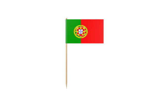 istock Portugal Flag on a Toothpick. Isolated On White 922882910