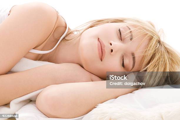 Sleeping Girl Stock Photo - Download Image Now - Adult, Beautiful People, Beautiful Woman