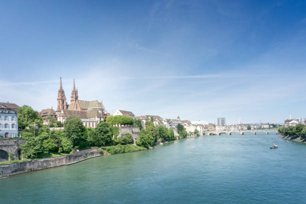 istock BASEL, SWITZERLAND - June 16, 2017: Rhine river in Basel, Switzerland 922886812