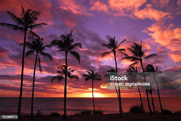 Hawaiian Sunset Molokai Hawaii Stock Photo - Download Image Now - Molokai, Hawaiian Culture, Sunset