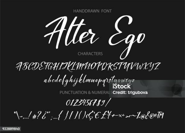 Typography Alphabet For Your Designs Symbol Typeface Web Banner Card Wedding Invitation Stock Illustration - Download Image Now