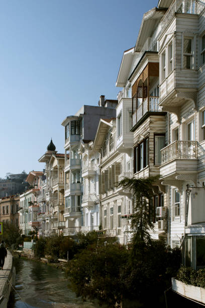 old houses by bosphorus, arnavutköy,istanbul