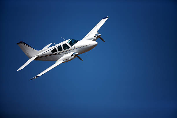 Small aeroplane stock photo