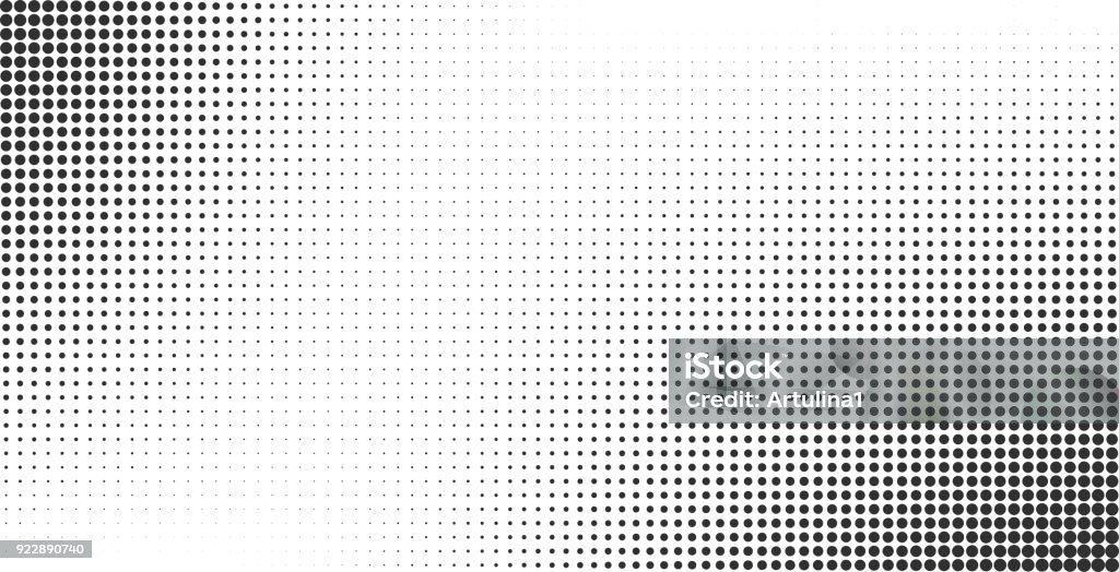ハーフトーン効果のベクトルの背景 - 斑点のロイヤリティフリーベクトルアート