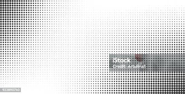 Halftone Effect Vector Background - Arte vetorial de stock e mais imagens de Sarapintado - Sarapintado, Padrão, Meia-tinta - Aperfeiçoamento Digital