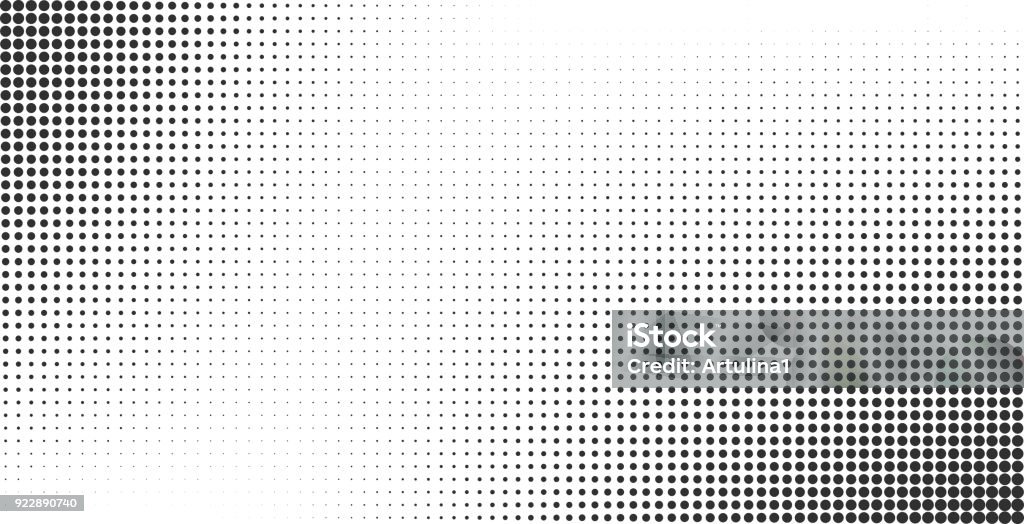 Halftone effect vector background Halftone effect vector background. Monochrome dotted gradient Spotted stock vector