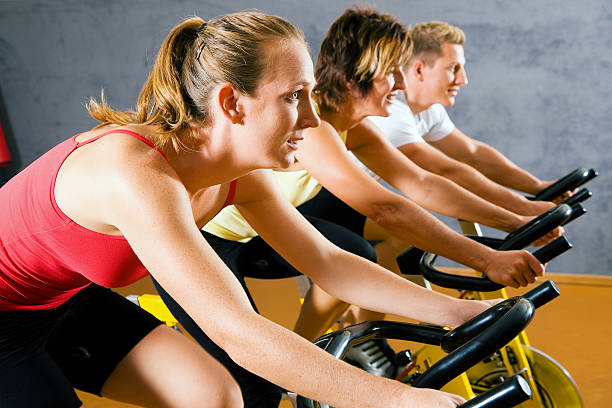 istock Bicycle in the gym 92289250