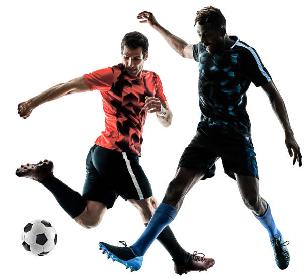 istock soccer players men isolated silhouette white background 922893600