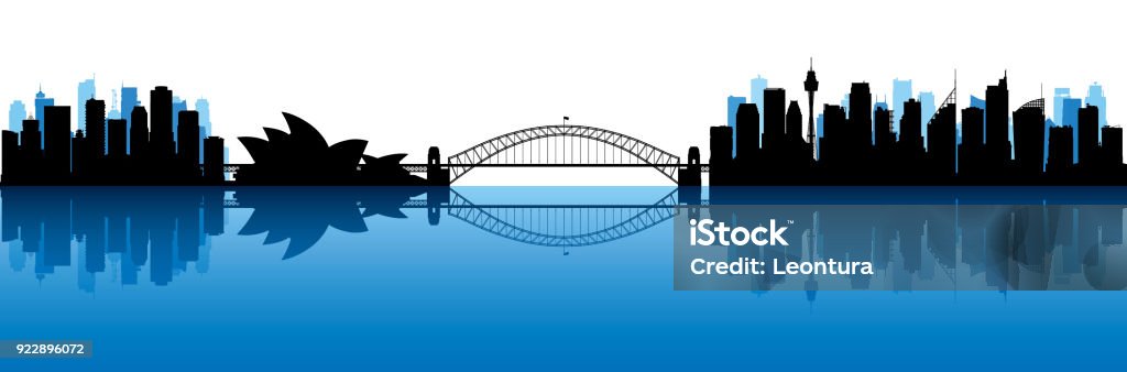 Sydney (All Buildings Are Moveable and Complete) Sydney. All buildings are moveable and complete. Sydney Harbor stock vector