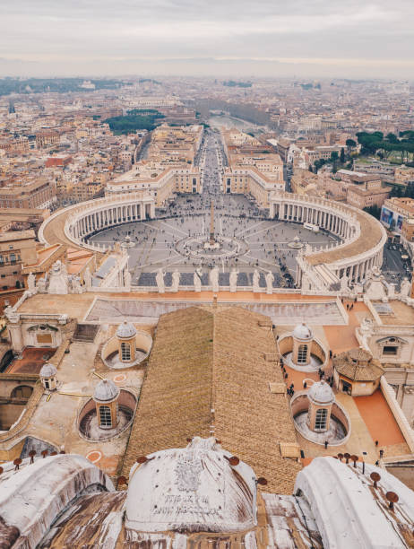 istock Rome from above, panoramic shot from the Saint Peters Basilica dome 922897822