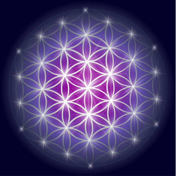 istock Sacred geometry illustration: Variant of the Flower of Life, also known as The Pattern of Creation 922901382