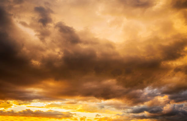 istock Dramatic Dark cloudy stormy sky in the evening 922912772