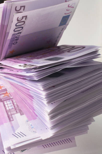 istock many 500 euro banknotes. EU currency 922917082