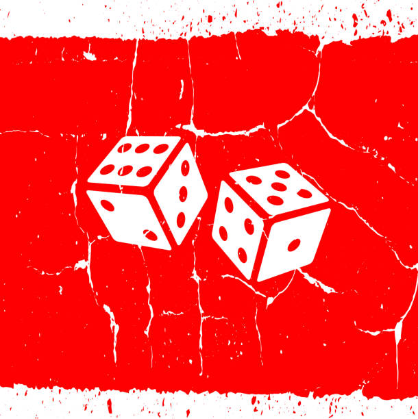 illustrazioni stock, clip art, cartoni animati e icone di tendenza di giocare a cubetti che rotolano dadi. - gambling dice casino backgrounds