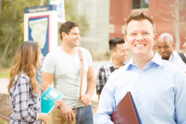 istock College professor or recruiter on university campus. 922928564