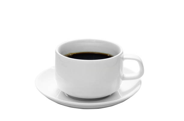 istock white cup of coffee white isolated background with copy space and clipping path. 922928930