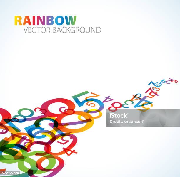 Abstract Numbers Desktop Background Abstract Background With Numbers Stock Illustration - Download Image ...