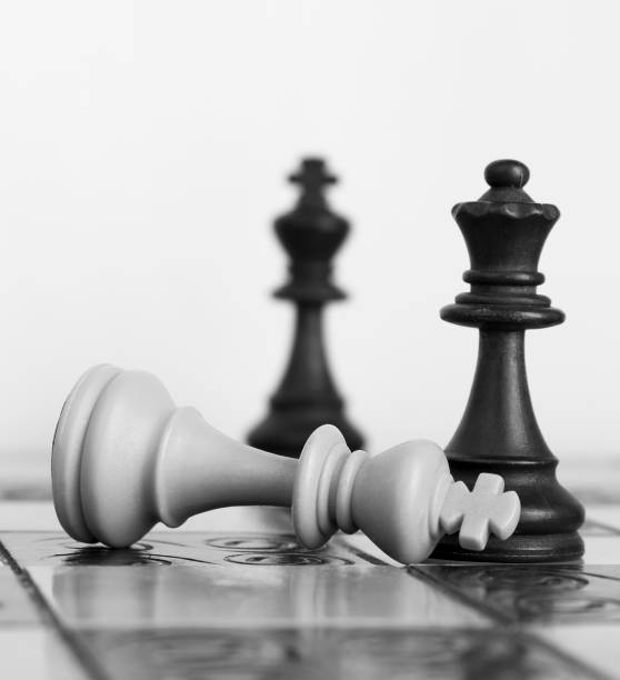 istock Chess photographed on a chessboard 922932768