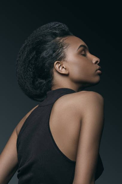 istock elegant woman with closed eyes 922938776