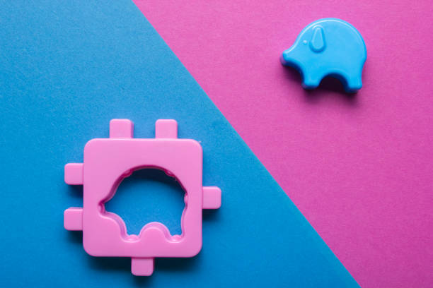 istock Kids educational developing toys frame on colorful background. Top view. Flat lay. Copy space for text 922938970