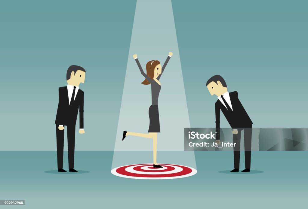 Standing out from the crowd Bull's-Eye, Sports Target, Teamwork, Celebration, Computer Graphic Accuracy stock vector