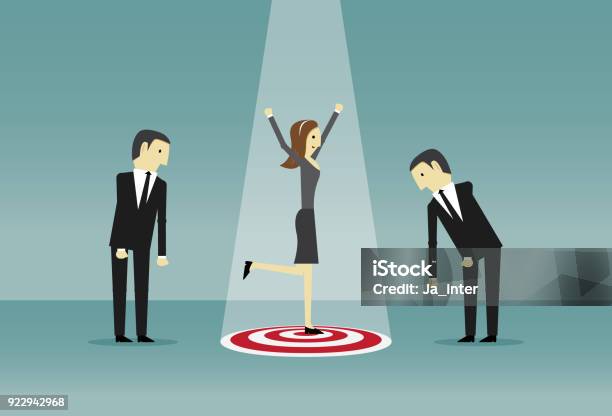 Standing Out From The Crowd Stock Illustration - Download Image Now - Accuracy, Achievement, Adult