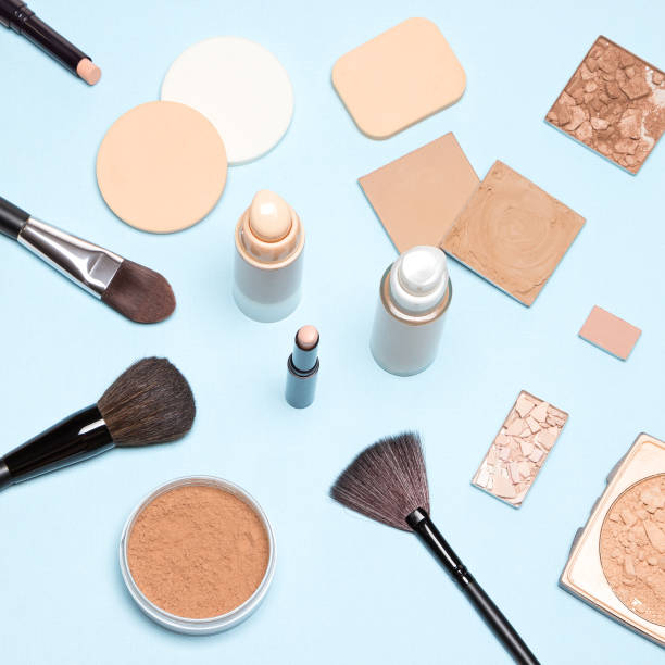 istock Makeup products to even out skin tone and complexion top view 922946462
