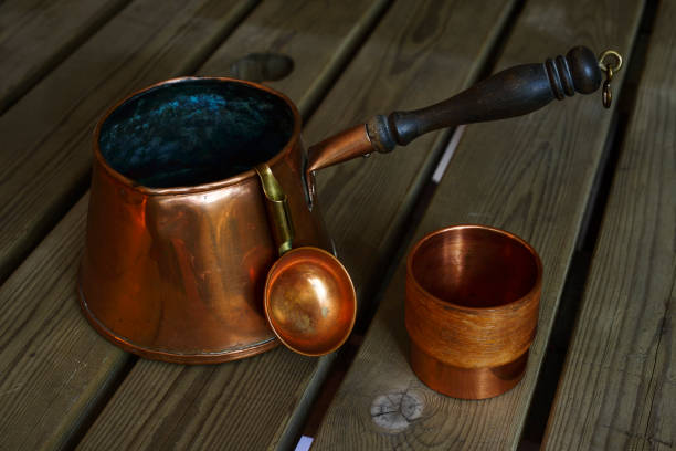 istock set of copper cookware coffee on the wooden table 922946828