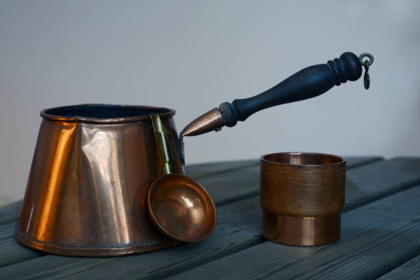 istock set of copper cookware coffee on the wooden table 922946892