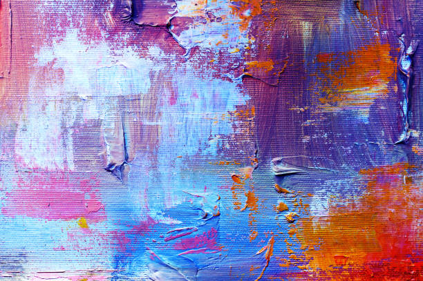 istock abstract oil paint texture on canvas, background 922954890