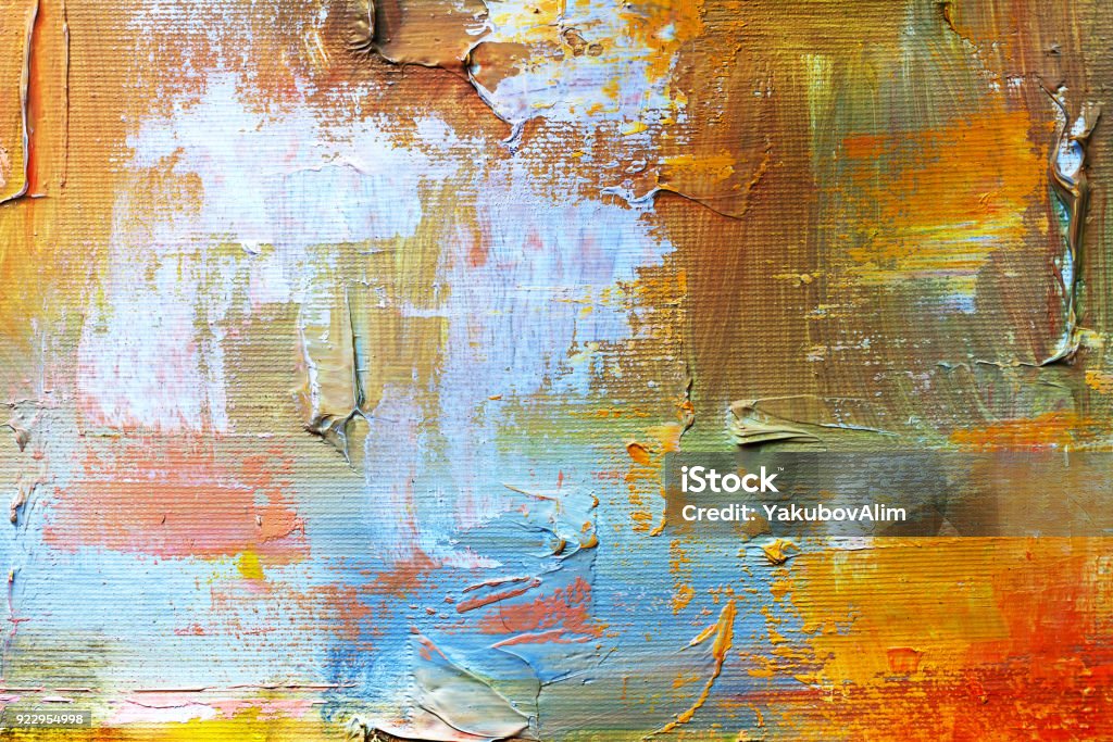 abstract oil paint texture on canvas, background Abstract Stock Photo