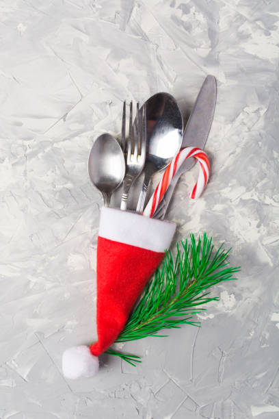 istock Christmas or New Year table decoration setting 922957692