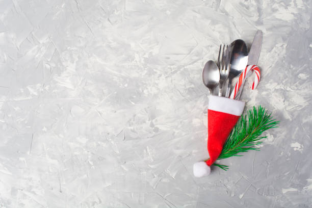 istock Christmas or New Year table decoration setting 922958322