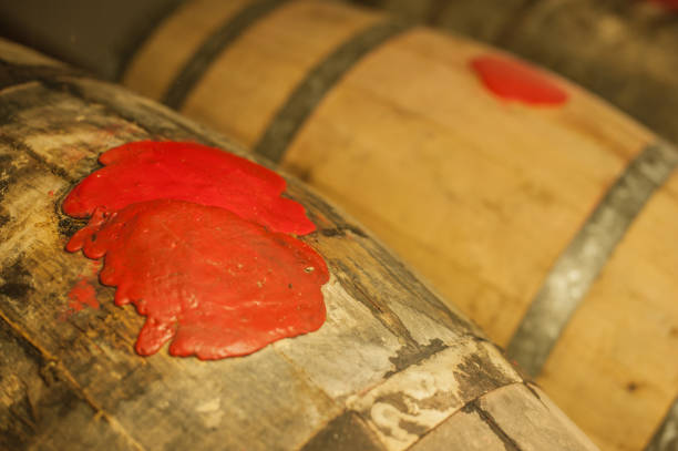 istock Wine Barrels in Wine Cellar, Tuscany, Italy 922968540