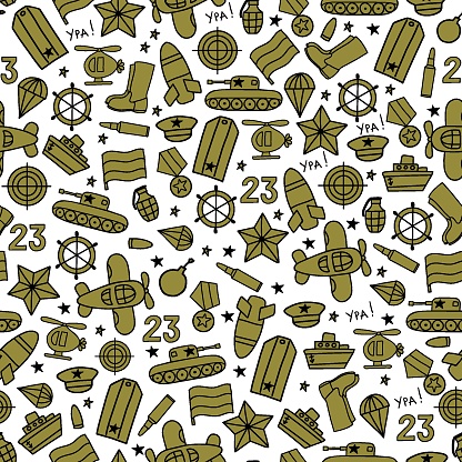 Millitary Pattern Stock Illustration - Download Image Now - Air Vehicle ...