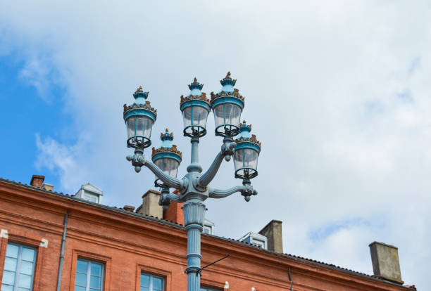 istock Lampader on the background of a brick building 922973232