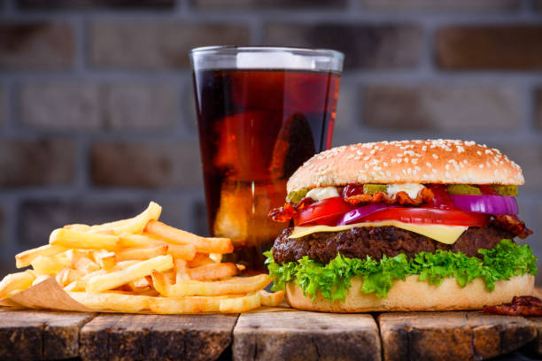 istock Hamburger with french fries and cola 922982412