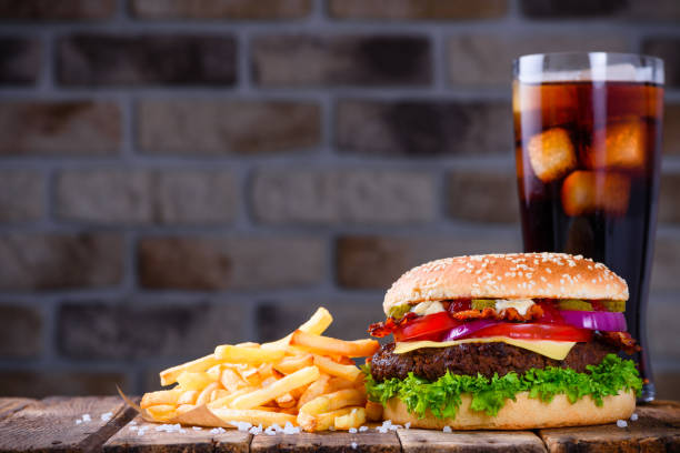 istock Hamburger with french fries and cola 922988332