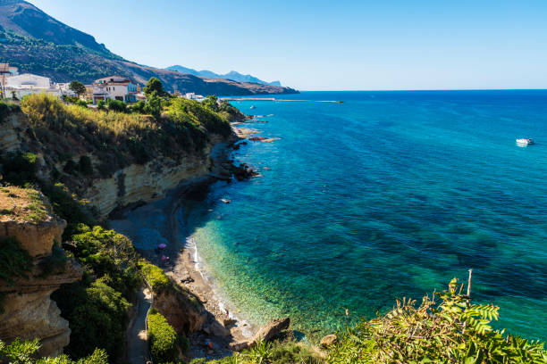 istock Rocky coast in summer in Sicily, Italy 922997570