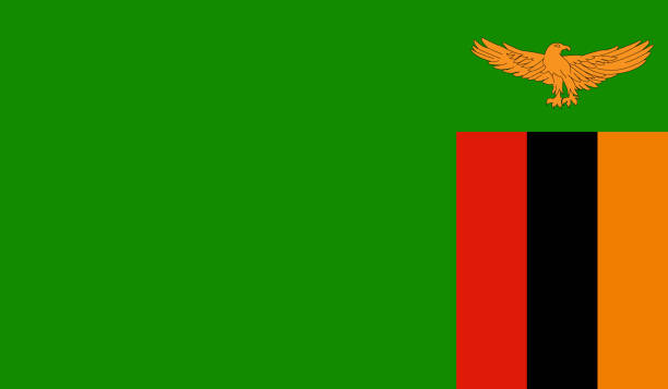 Zambia flag Zambia national flag zambia flag stock illustrations