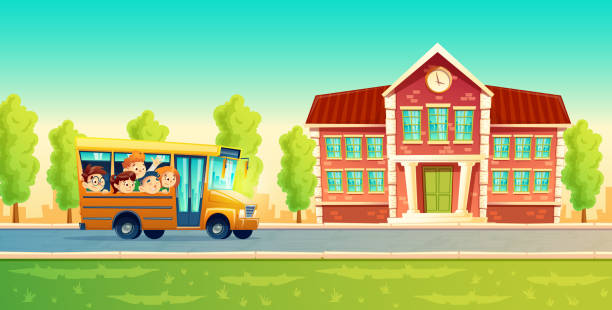 Ilustración de Niños De Dibujos Animados Vector Regreso A La Escuela En El Autobús Amarillo y más Vectores Libres de Derechos de Autobús de colegio - iStock Ilustración de Niños De Dibujos Animados Vector Regreso A La Escuela En El Autobús Amarillo y más Vectores Libres de Derechos de Autobús de colegio - iStock