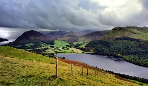 Storm clouds over the Loweswater fells
