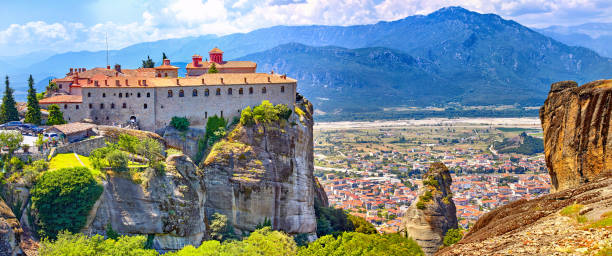 istock Meteora monasteries, Greece Kalambaka. UNESCO World Heritage sit 923006504